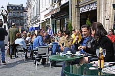 Leisurely pace at the cafe